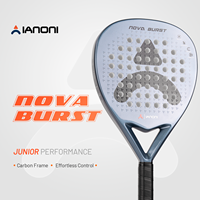 CASTON SPORTS Raqueta de Pádel Personalizada para Niños, de Fibra de Carbono, Superficie 3D