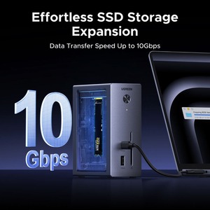 Base de Conexión <span class=keywords><strong>USB</strong></span> UGREEN 10 en 1, Carcasa para SSD M.2 NVMe, <span class=keywords><strong>HUB</strong></span> <span class=keywords><strong>USB</strong></span>-<span class=keywords><strong>C</strong></span> de 10 Gbps, HDMI 4K60Hz, PD100W, RJ45 para Laptop, MacBook, HP, <span class=keywords><strong>Lenovo</strong></span>, Dell - Product Image 3