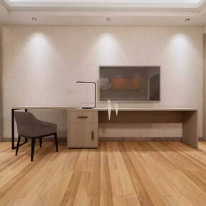 Juegos de dormitorio para hoteles de 3 estrellas, muebles modernos para hostelería comercial con marco de cama de madera económico, escritorio, mesita de noche y armario. - Product Image 4