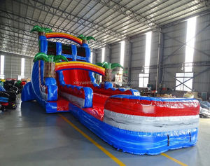 Tobogán Acuático Inflable Comercial y <span class=keywords><strong>Piscina</strong></span> de Agua de 8x4m para Adultos y Niños, para Uso en Patio Trasero o Parque de Trampolines Xinyue - Product Image 6