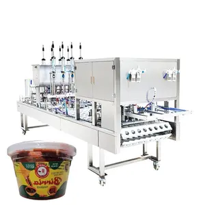 Food Tray Cup Vacuum Sealer Packaging Machine Sealing Machine With Nitrogen Filling Gas Flush