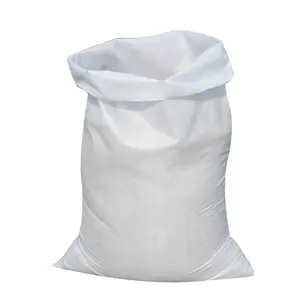 500pieces/bag Stock Wholesale Empty 58.5*89cm PP Woven Bag White Polypropylene Feed Sand Flour Rice Bag Sack