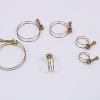 Collier de serrage double fil réglable pour tuyau d'eau