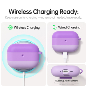 Funda de Silicona con Colores Degradados para <span class=keywords><strong>Airpods</strong></span> Pro 3, Protección Total, Antideslizante, con Cordón Antipérdida - Product Image 5