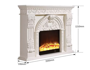 <span class=keywords><strong>Caminetto</strong></span> Elettrico con Cornice in Legno 8071S per Uso Domestico - Product Image 6