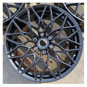 Roue personnalisée d'usine noir brillant pour BMW PORSCHE <span class=keywords><strong>LAMBORGHINI</strong></span> <span class=keywords><strong>18</strong></span> 19 20 21 22 23 pouces 5x112 5X114.3 5X130 jante forgée - Product Image 1