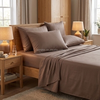 Ensemble de literie 4 pièces en bambou 100% pur, toucher doux, draps de lit bébé 400TC, style classique