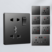 Enchufe Eléctrico Universal OEM No Inteligente con Doble Conector Estándar del Reino Unido, Interruptor de Corriente Alterna con Protección de Seguridad para Uso Hospitalario, USB+Tipo C