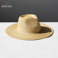Shinehats 2024 lujo Chic gran oferta Chapeau Femme señoras mujeres verano Sombrero playa sombreros de sol Panamá personalizado ala ancha sombrero de paja