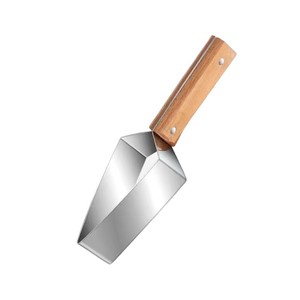 Stainless Steel Watermelon Slicer Wooden Handle Triangular Fruit Cutter Dicing Tool For Melon Honeydew Cantaloupe - Product Image 2