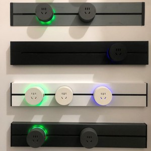 Riel de Alimentación de Pared de Aluminio de 40cm 50cm 60cm 75cm 100cm 8000W con Enchufe WiFi Tuya Estándar del Reino Unido de 13A y 6 Tomas de Corriente para Oficina y Cocina - Product Image 5