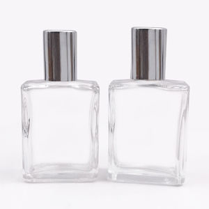 Elegante 10ml 15ml 30ml quadrato 50ml 100ml chiaro ambra olio essenziale deodorante rotolo di vetro su bottiglie con coperchio in oro - Product Image 3