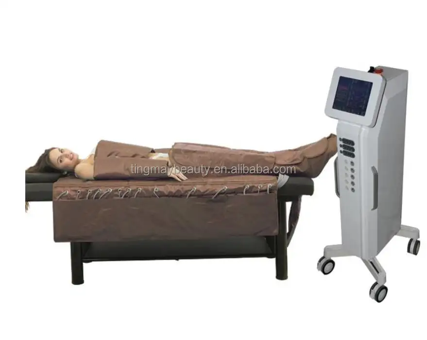 Máquina de drenaje linfático 3 en 1, aparato profesional de adelgazamiento EMS con manta de Sauna, para Gimnasia, presoterapia infrarroja