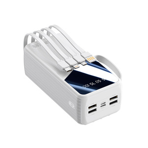 Batterie externe ultra-grande capacité 50 000 mAh Li-polymère, charge rapide Type-C, affichage numérique intelligent, utilisation en extérieur, autonomie extra longue - Product Image 6