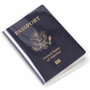 Funda de Pasaporte Transparente de PVC Impermeable de Alta Calidad con Logotipo Personalizado - Product Image 1
