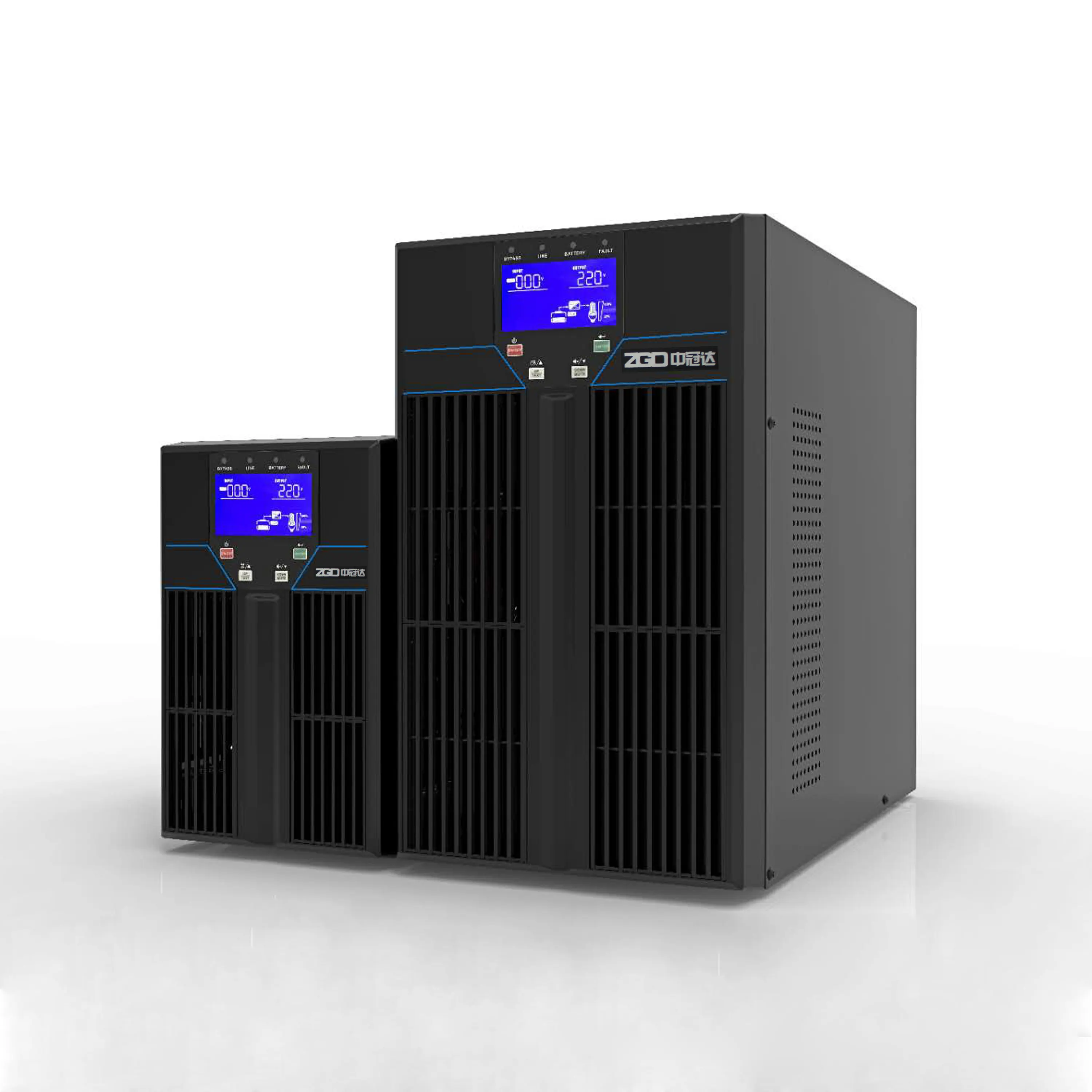 Hochfrequenz-Online-USV 3KVA Pure Sinus welle Unterbrechung freie Strom versorgung USV mit eingebauter Batterie