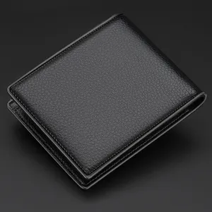 Promotional Fashion Wallet Gift Set Personalized Leather Id Business Card Holder Wallet Wallet Gift Set For Man
