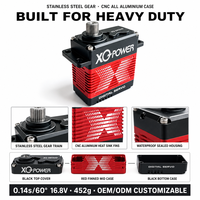 Servomoteur sans balais XQ-POWER XQ-S9150D à couple élevé de 180 kg, étanche, 16,8 V, engrenages en acier inoxydable pour bras robotisé