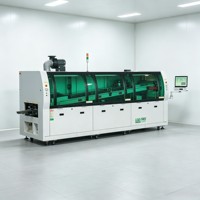 Machine à souder par ondes Morel XMW-450 à économie d'énergie, contrôle intelligent PLC, préchauffage automatique, assemblage de circuits imprimés à haut volume