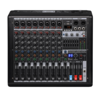 Console de mixage professionnelle B10 10 canaux avec 99 effets DSP et alimentation fantôme 48V pour scène de concert, église, etc.