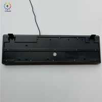 Logo personnalisé tout-en-un USB clavier de bureau français russe espagnol arabe PC ordinateur filaire Teclados Para anglais noir
