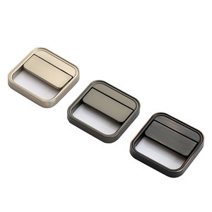 Lcedis Modern Minimalist Cabinet Handle Zinc Alloy Rectangle Easy Installation Furniture Hardware Wardrobe Door Handle - Product Image 3
