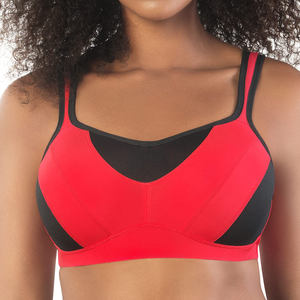 Ladymate ODM/OEM Sujetador Deportivo Mujer Acolchado Correas cruzadas Activewear Deportes Sujetador de talla grande Cobertura completa Yoga Fitness Bra - Product Image 3