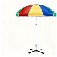 Parasol publicitaire pliable de haute qualité pour la plage, impression numérique