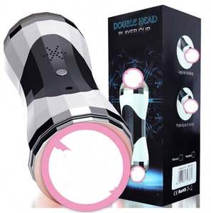 Hot Selling Male Sex Toys elektrischer Mastur bator Doppelkopf Masturbation becher für Männer von Hand Sextoy für Männer Fabrik preis - Product Image 2