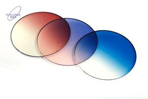 Double couleurs Gradient Teinté PC Polycarbonate Lentilles Rainbow Gradient Lens avec Green Color - Product Image 3