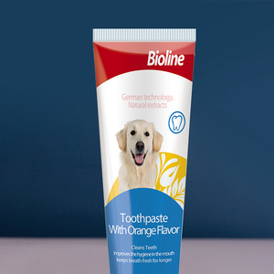 Dentifrice pour chiens Bioline Eco-Friendly, saveur menthe, pour les soins dentaires <span class=keywords><strong>des</strong></span> animaux de compagnie, 100g - Product Image 4