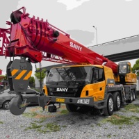 Grúa Todoterreno de Alto Rendimiento Sany STC750 con Capacidad de Elevación de 75 Toneladas, Motor Weichai, Altura Máxima de Elevación de 120 m