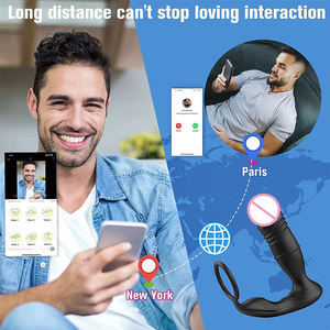 Многофункциональный телескопический анальный стимулятор с дистанционным управлением через приложение, вибрирующий анальный дилдо-стимулятор, носимая секс-игрушка для мужчин - Product Image 6