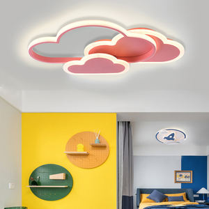 Nórdico creativo dibujos animados Arco Iris nube avión encantador dibujos animados forma niños y niñas dormitorio buen humor LED lámpara de techo - Product Image 5