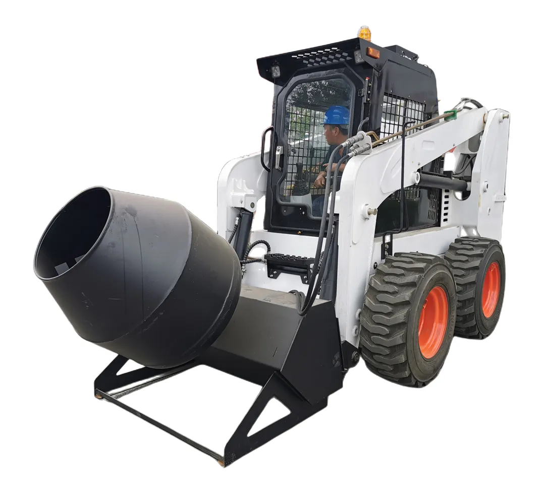 New Skid Steer Concrete Mixer Skid Steer Concrete Mixing Bucket Attachment for Sale