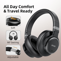 Prix usine casque sans fil antibruit BT pliable Hifi Deep Bass écouteurs HI-RES casque Audio avec micro casque