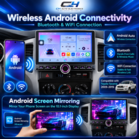 Système de navigation stéréo pour voiture compatible avec Tacoma 2005-2015, écran tactile Android 15 IPS, CarPlay sans fil, GPS, WiFi, USB, multimédia