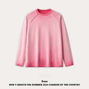 Chao marque hommes pull surdimensionné T-Shirt 270g lourd tricoté couleur unie impression à capuche vieil homme sale lavage Look européen - Product Image 3