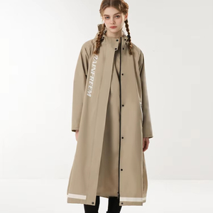 <span class=keywords><strong>Chubasquero</strong></span> grueso de moda para pesca de <span class=keywords><strong>montaña</strong></span>, Color sólido, impermeable con borde para adultos, ropa de abrigo protectora para hombres y mujeres - Product Image 1