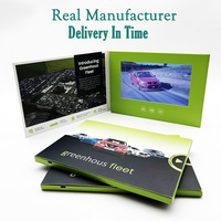Meilleure vente personnalisé Marketing publicité numérique 7 pouces écran Lcd papier Mailer livret carte de voeux livre boîte vidéo brochure