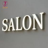 Enseigne LED Lumineuse 3D de Luxe en Or Miroir pour Magasin de Bijoux, Lettres Lumineuses Étanche pour Façade de Boutique, Panneau Publicitaire Éclairé