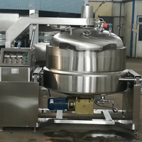 Cuisinière électrique commerciale entièrement automatique avec mélangeur (chaudron à enveloppe industrielle)