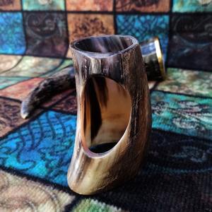 Corne à boire élégante de style viking avec support en cuir, corne à boire viking de qualité supérieure pour la vente en gros - Product Image 3
