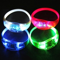 Interactif A MENÉ LE Bracelet Léger Rougeoyant Son Bracelet LED Télécommandé