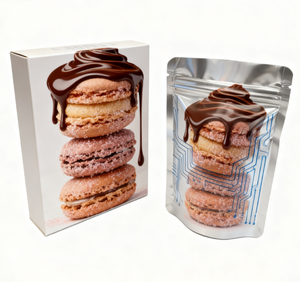 Kantong Mylar Biodegradable 3.5g Custom dengan Cetak Embos, Segel Zipper, dan Hologram Aluminium Foil untuk Kemasan Permen dan Camilan, Warna Custom - Product Image 3