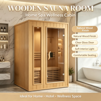 Sauna sec à faible entretien, cabine en bois imperméable, sauna extérieur pour la détente et la détoxification dans la cour