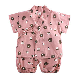 Nouveauté enfants contes 100% coton ensemble décontracté pour nourrissons tout-petits été <span class=keywords><strong>bébé</strong></span> moine Costume garçons vêtements dessin animé pour 1-3 ans - Product Image 1