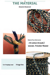 Cordón trenzado <span class=keywords><strong>de</strong></span> tres flores y <span class=keywords><strong>cuatro</strong></span> hebras, no elástico, <span class=keywords><strong>de</strong></span> algodón colorido con borla <span class=keywords><strong>de</strong></span> jade, cuerda Bodhi DIY, serie B, bobina - Product Image 6