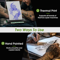 Papier de transfert thermique pour tatouage EZ Tattoo, 3 couches, format A4, pour machine à copier les tatouages et dessin manuel, 20/50 feuilles