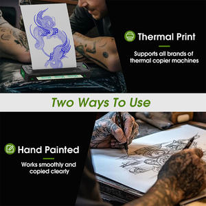 Papier de transfert thermique pour <span class=keywords><strong>tatouage</strong></span> EZ Tattoo, 4 couches, format A4, pour machine à copier les tatouages et <span class=keywords><strong>dessin</strong></span> manuel, 20/50 feuilles - Product Image 5